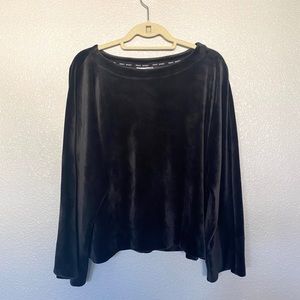DKNY Black Velvet Pullover